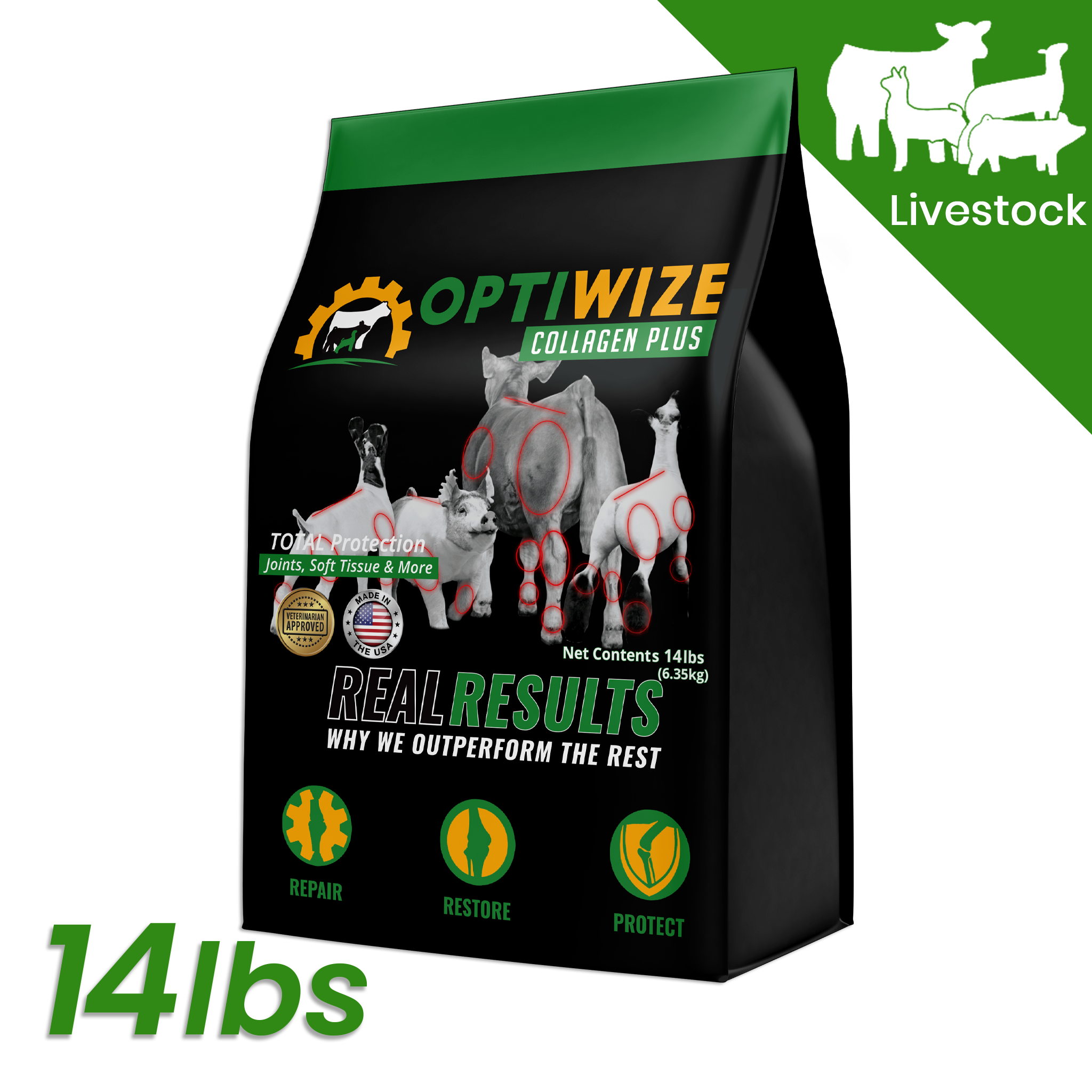 OptiWize Collagen +Plus Livestock Joint Supplement