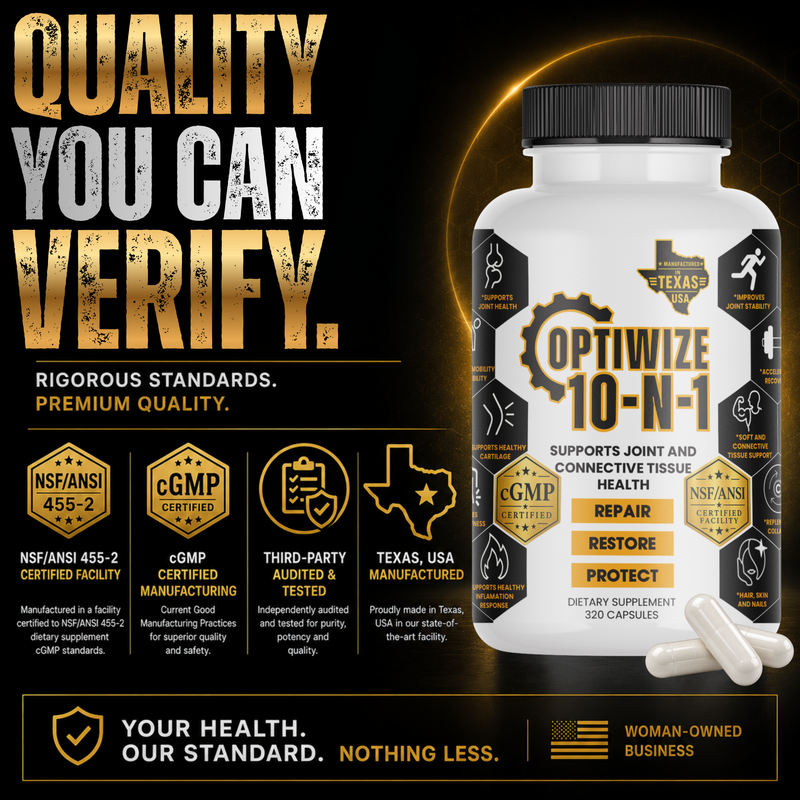 OptiWize Collagen +Plus Human Supplement for Joint Health