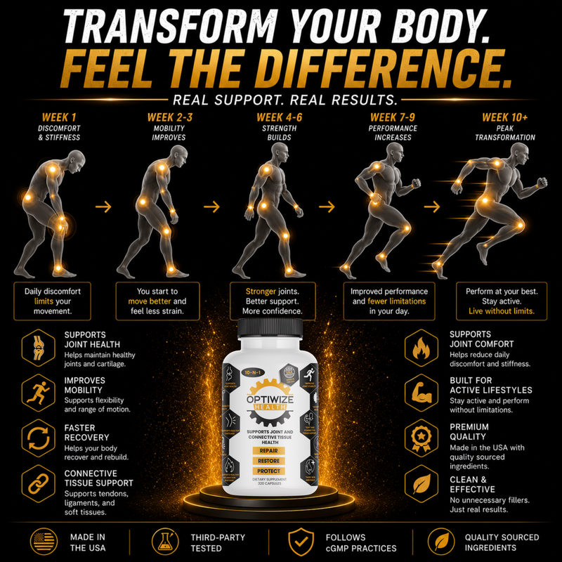 OptiWize Collagen +Plus Human Supplement for Joint Health