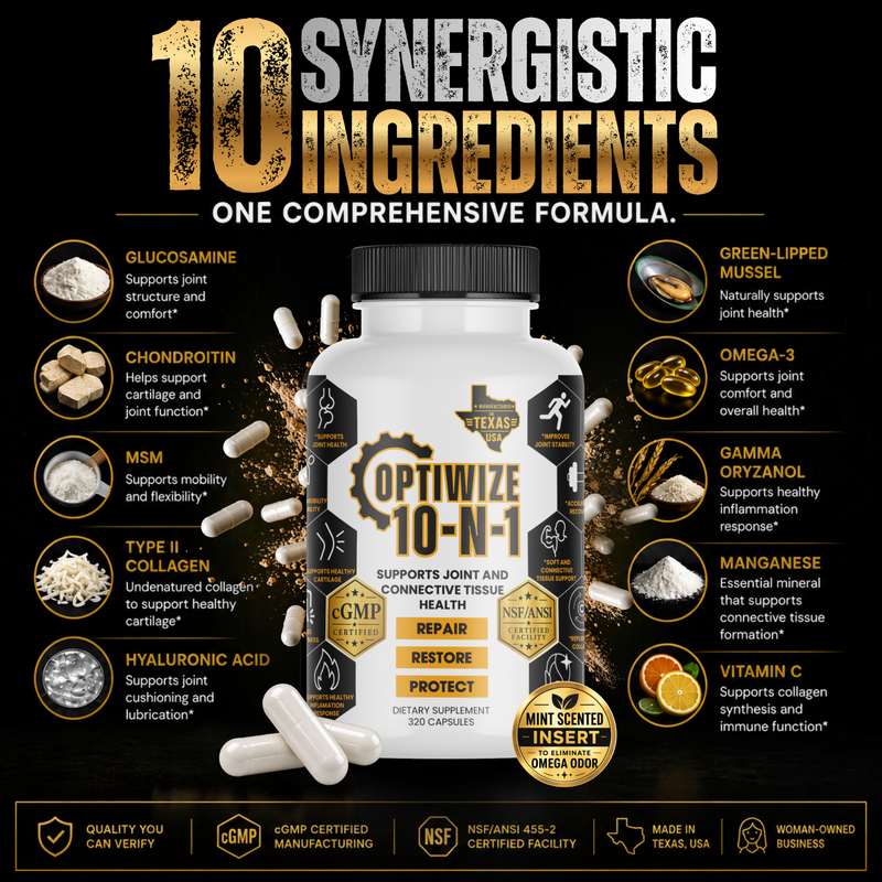 OptiWize Collagen +Plus Human Supplement for Joint Health