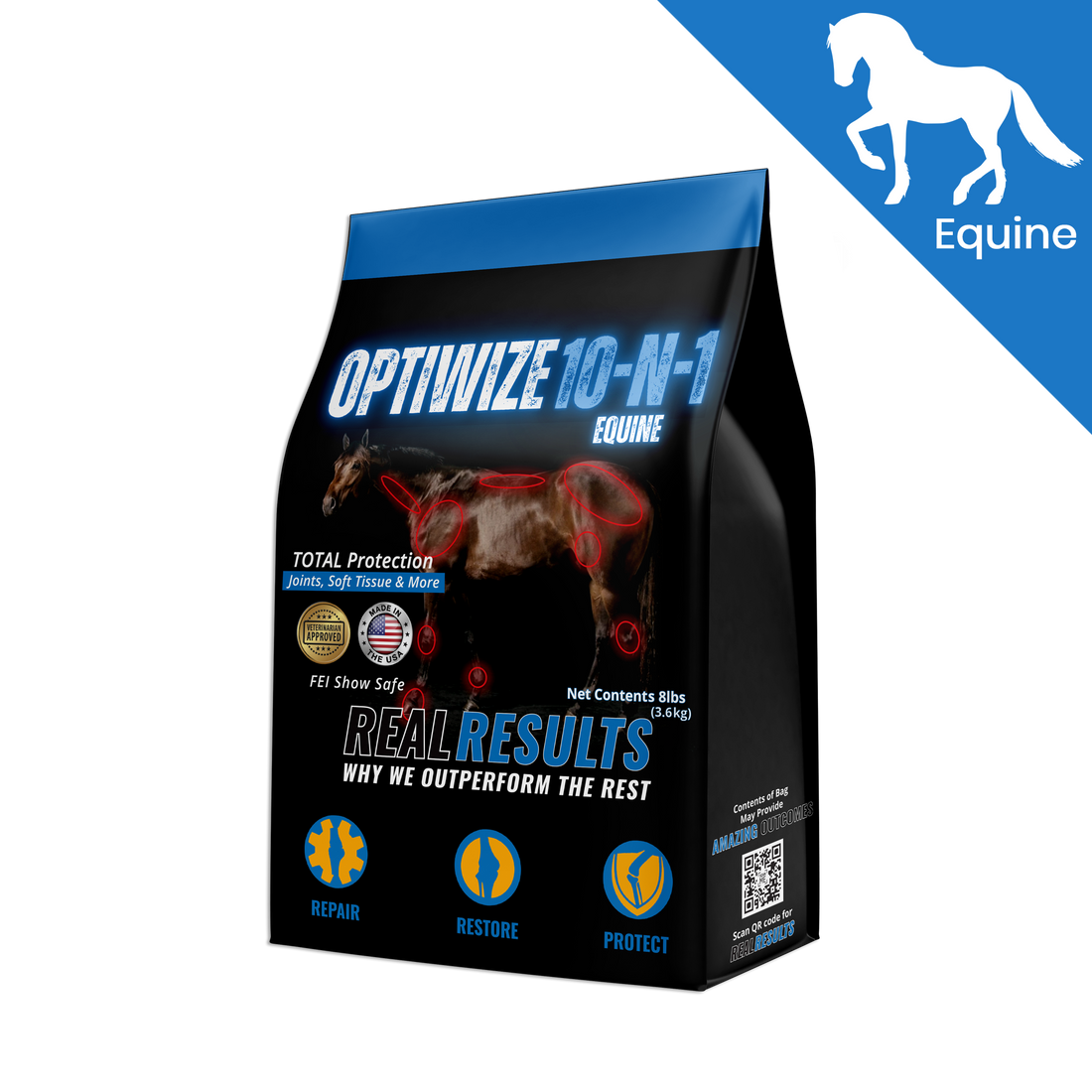 OptiWize Collagen +Plus Suplemento para articulaciones equinas