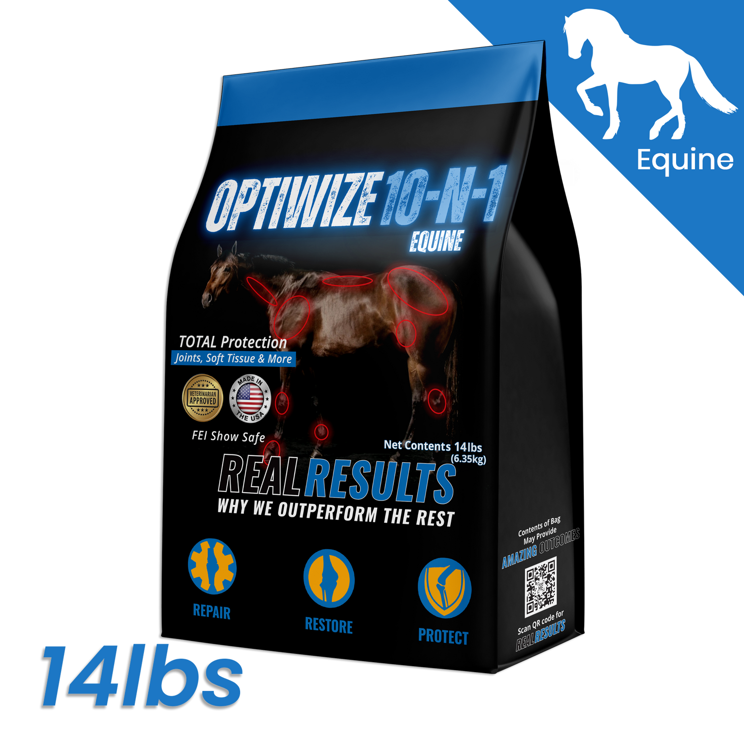 OptiWize Collagen +Plus Suplemento para articulaciones equinas