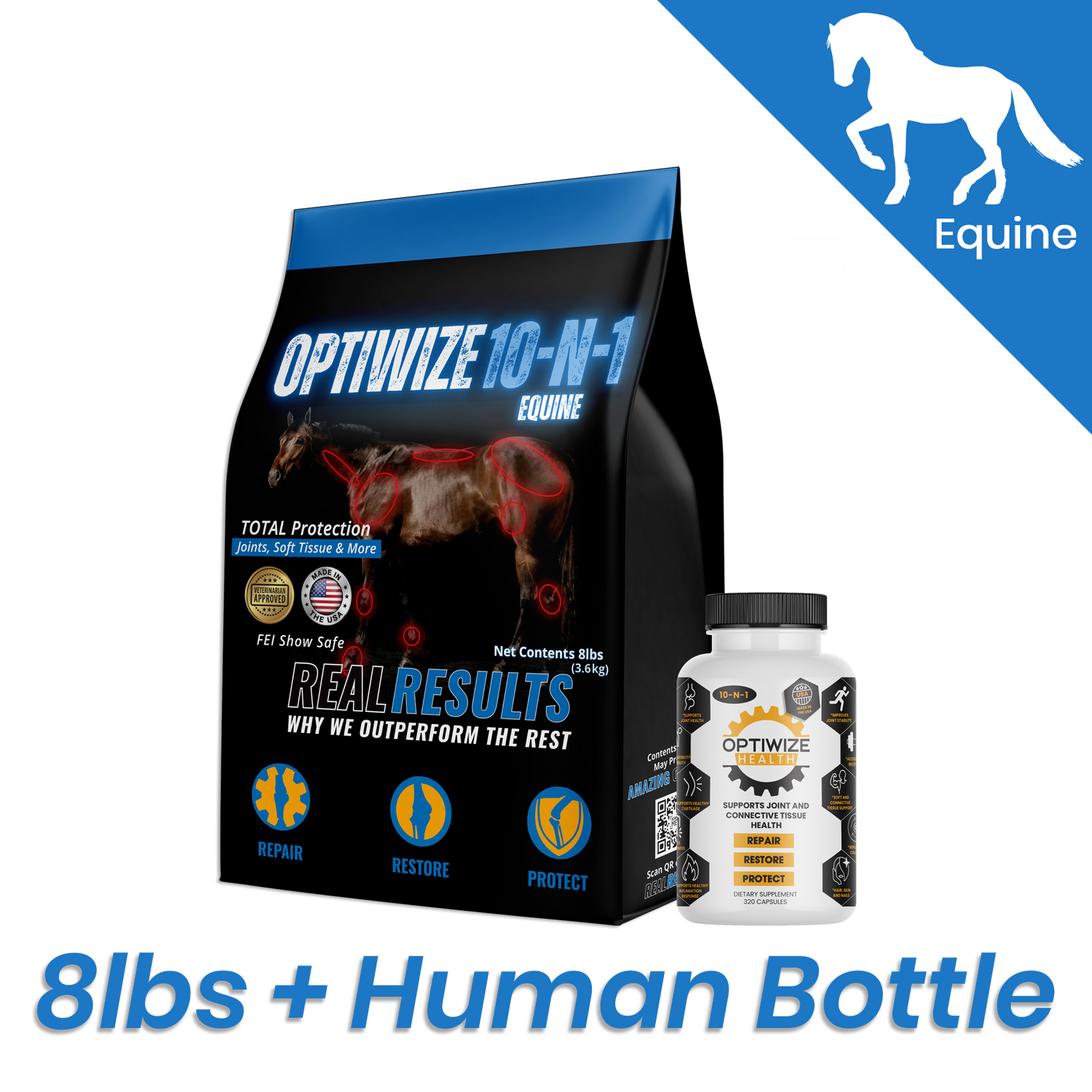 OptiWize Collagen +Plus Suplemento para articulaciones equinas