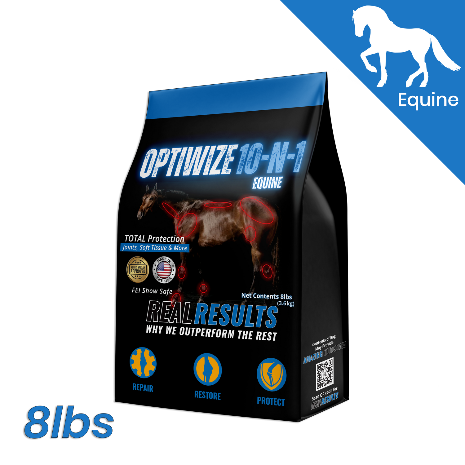 OptiWize Collagen +Plus Suplemento para articulaciones equinas