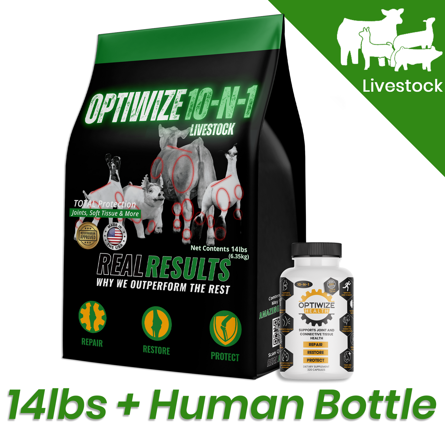 OptiWize Collagen +Plus Livestock Joint Supplement