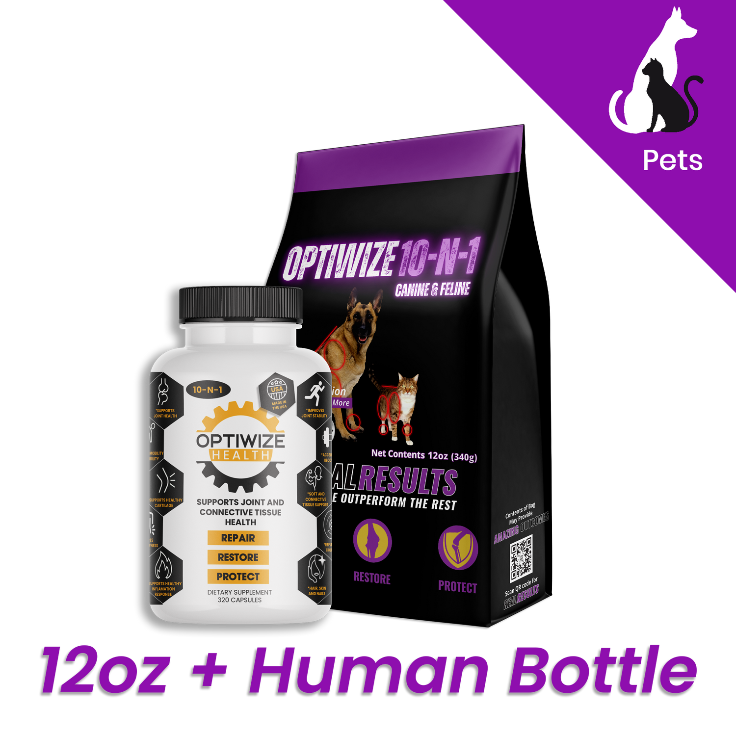 OptiWize Collagen +Plus Dogs and Cat Joints Health Supplement
