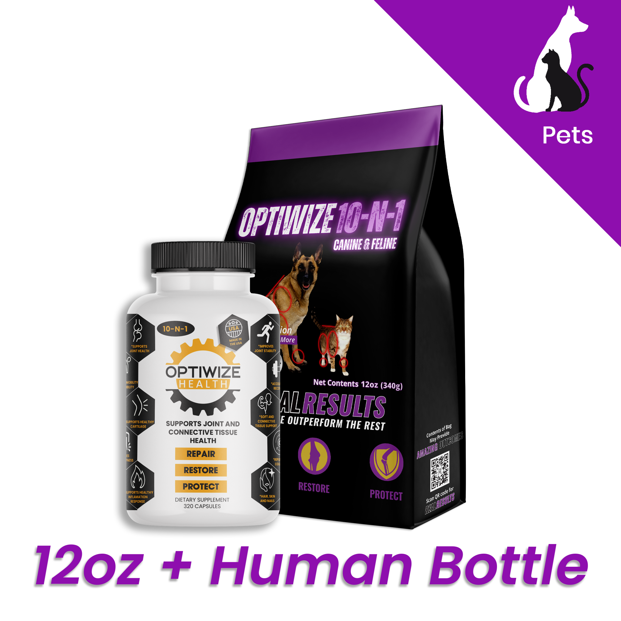 OptiWize Collagen +Plus Dogs and Cat Joints Health Supplement
