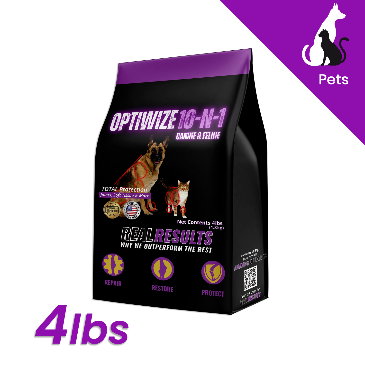 OptiWize Collagen +Plus Dogs and Cat Joints Health Supplement