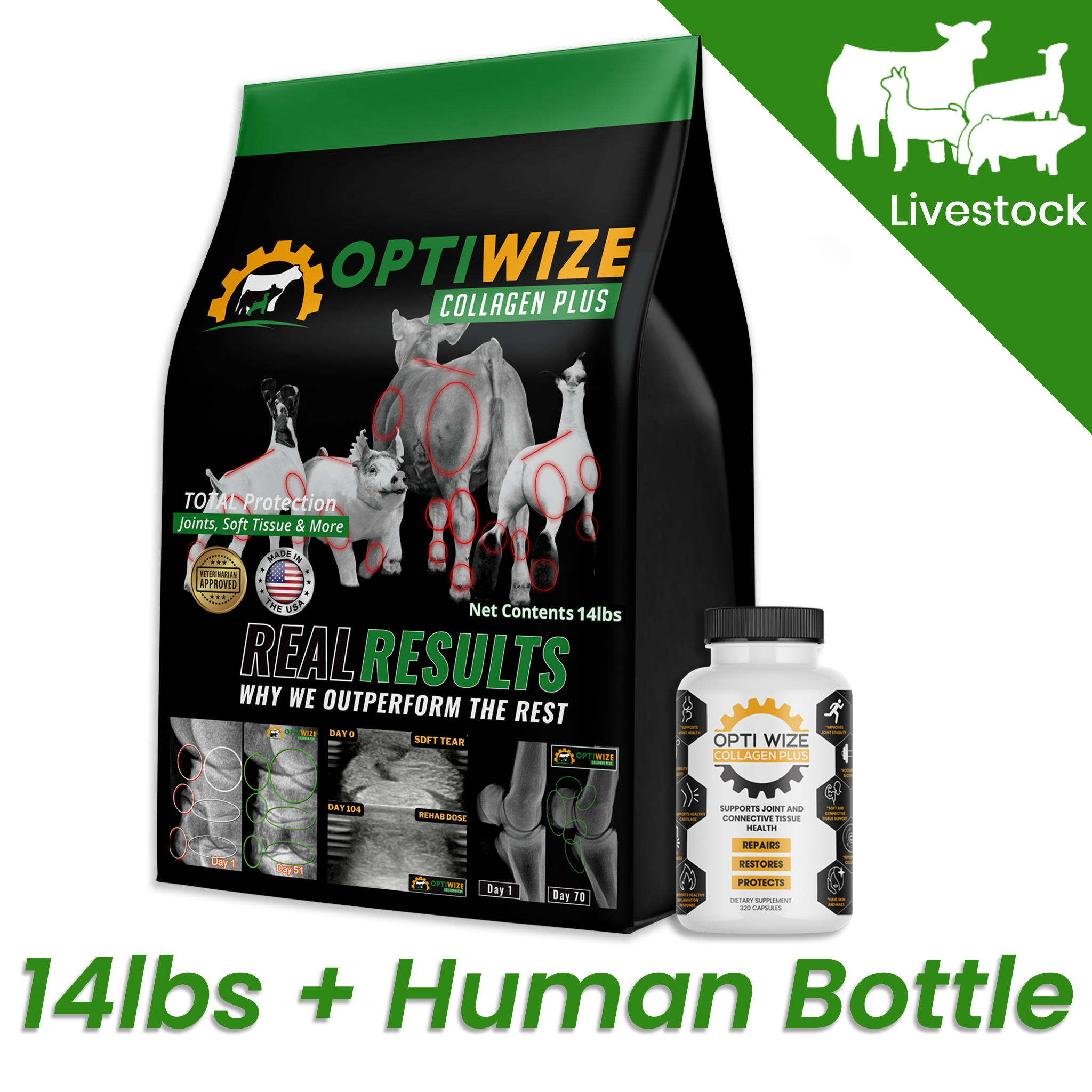 OptiWize Collagen +Plus Livestock Joint Supplement