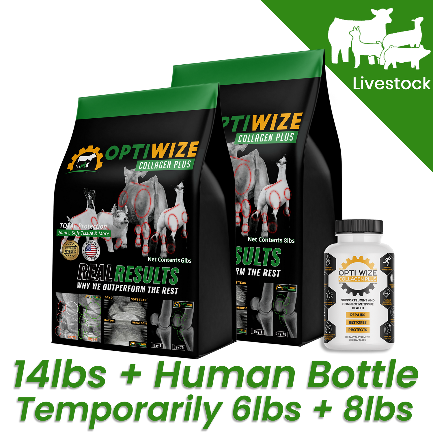 OptiWize Collagen +Plus Livestock Joint Supplement