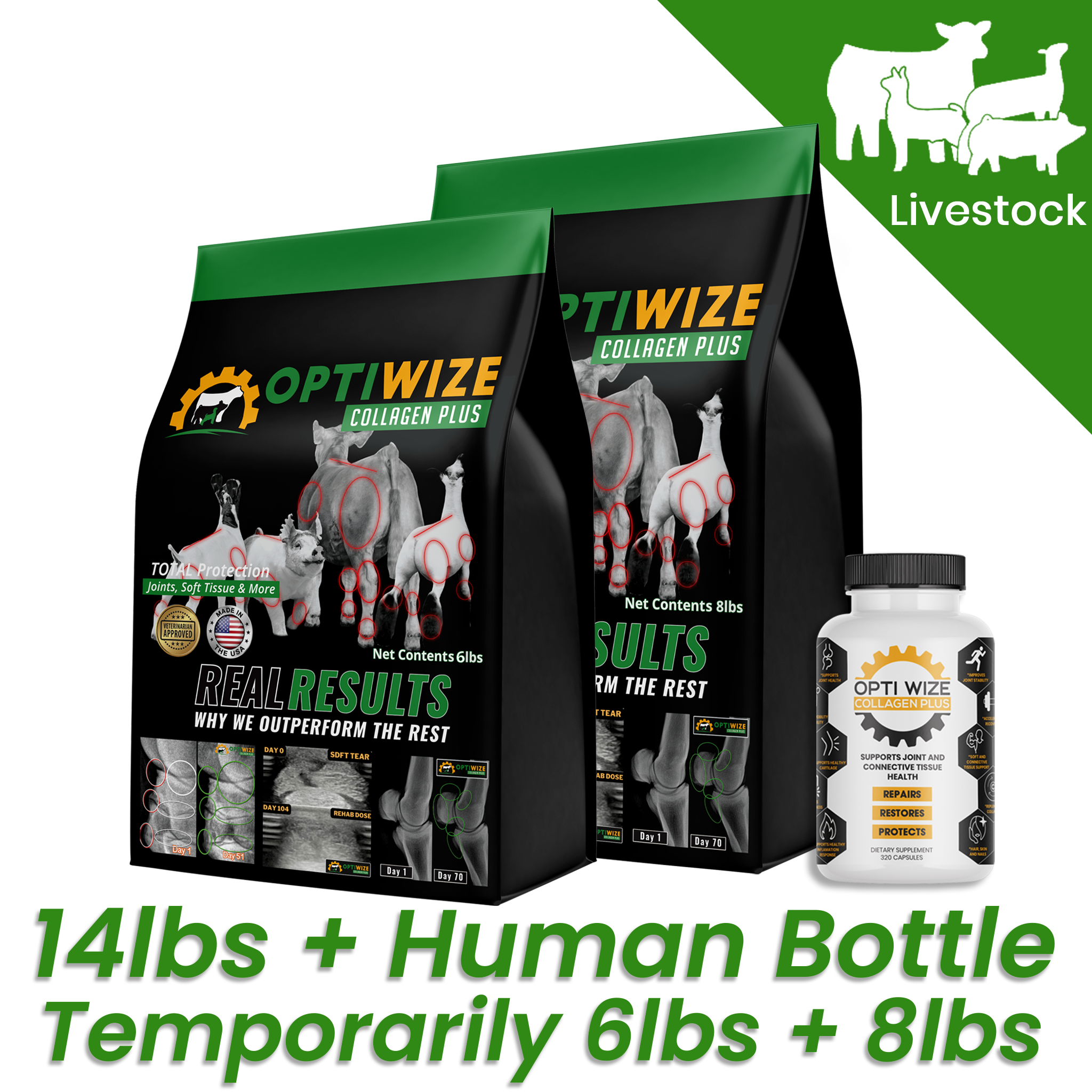 OptiWize Collagen +Plus Livestock Joint Supplement