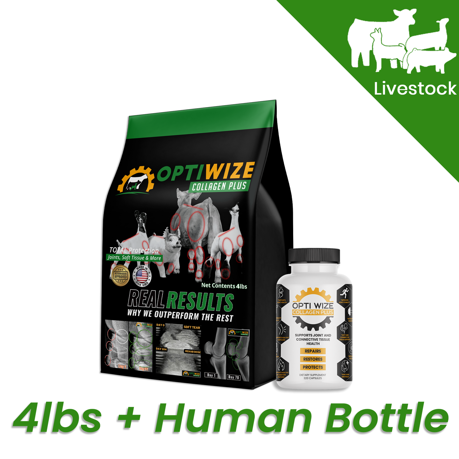 OptiWize Collagen +Plus Livestock Joint Supplement