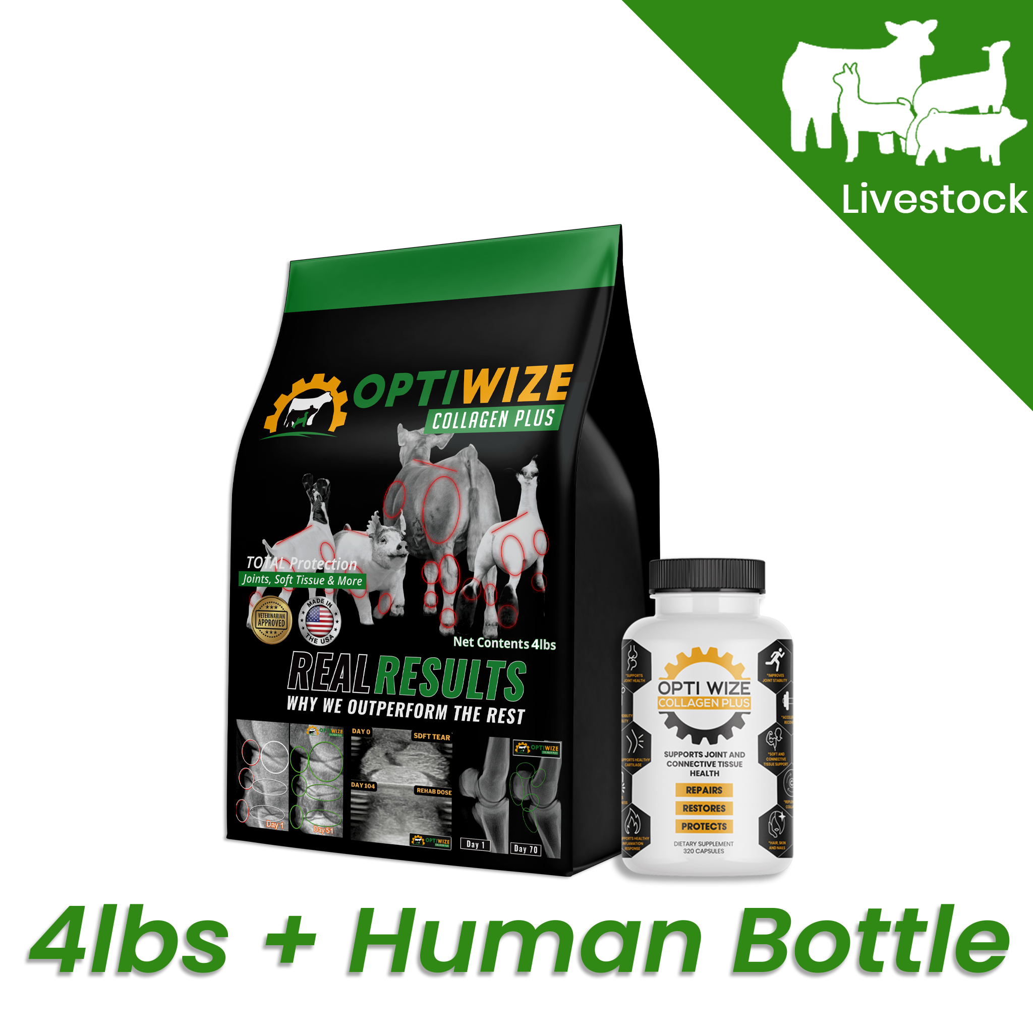 OptiWize Collagen +Plus Livestock Joint Supplement