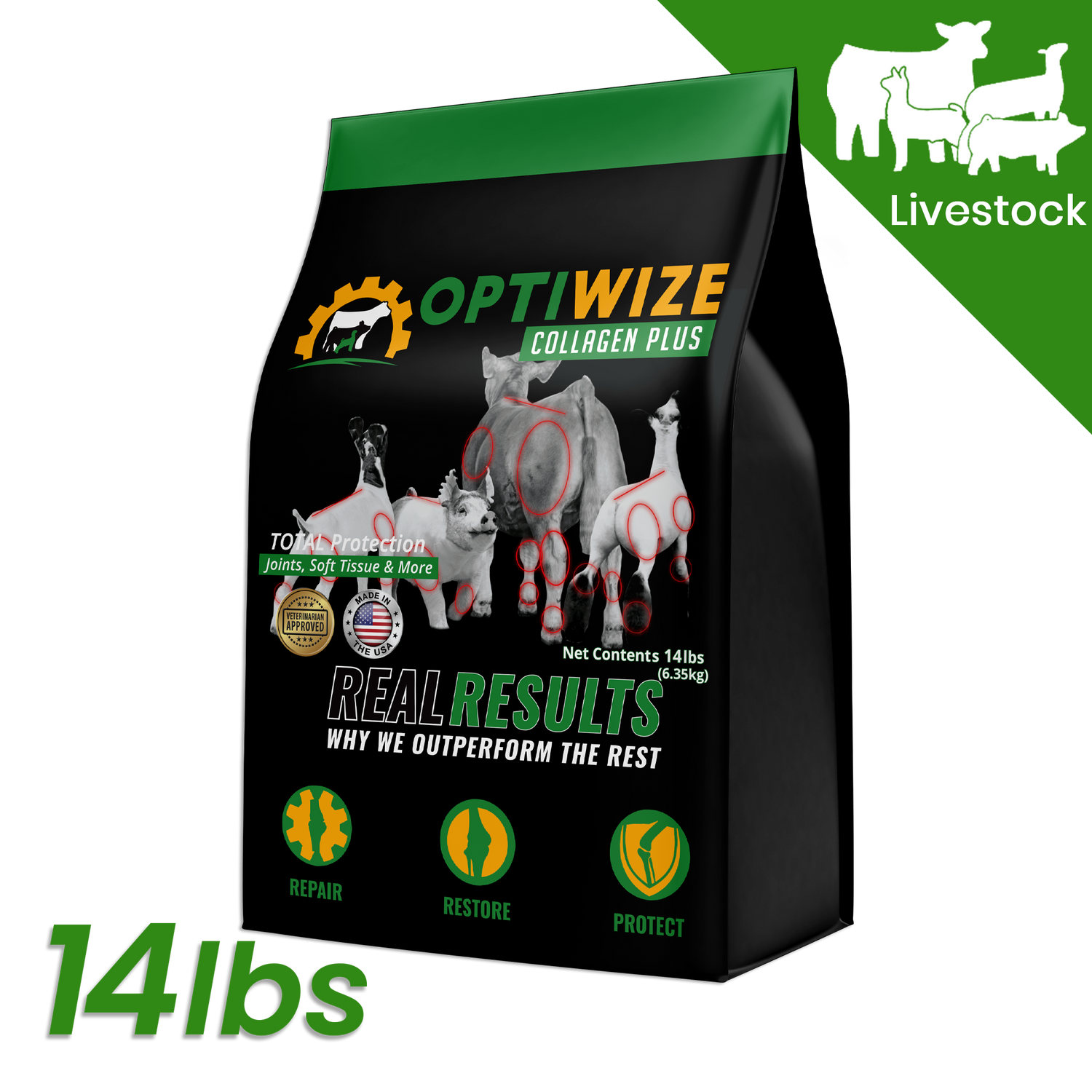 OptiWize Collagen +Plus Livestock Joint Supplement
