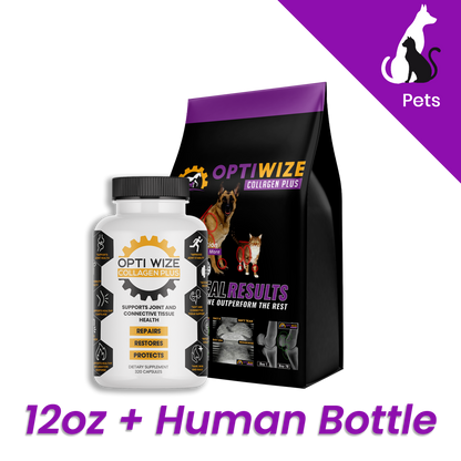 Fórmula para mascotas OptiWize Collagen +Plus