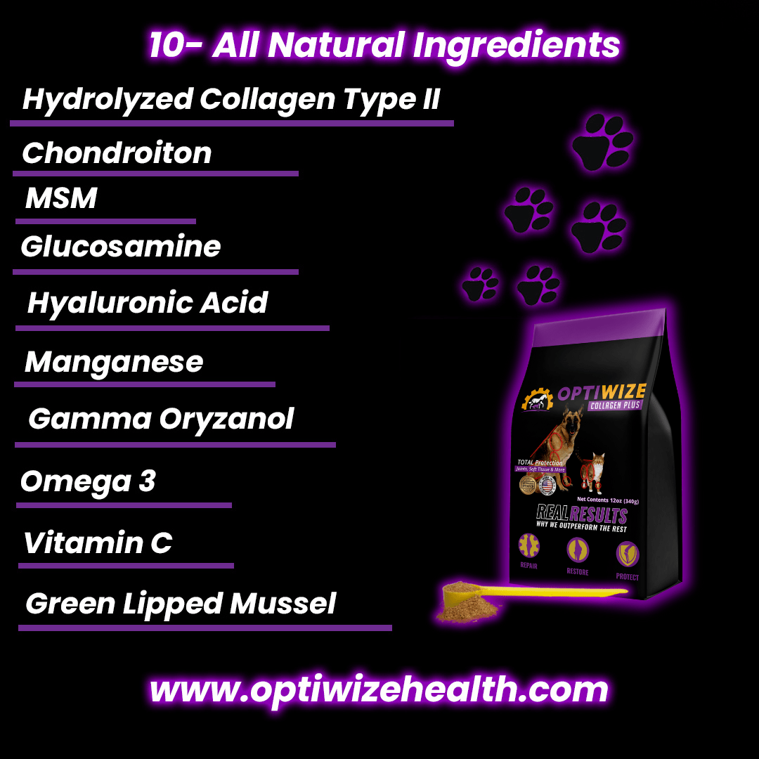 OptiWize pet 10 all natural ingredients