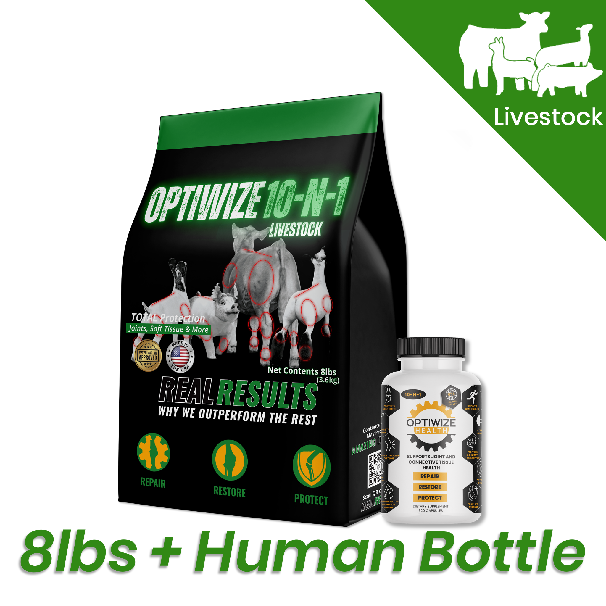 OptiWize Collagen +Plus Livestock Joint Supplement