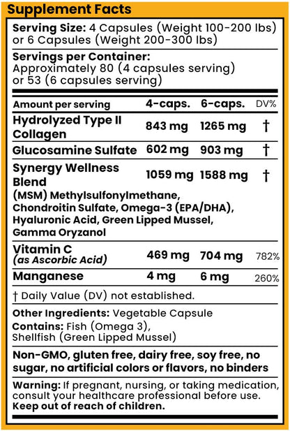 OptiWize Collagen +Plus Human Supplement for Joint Health