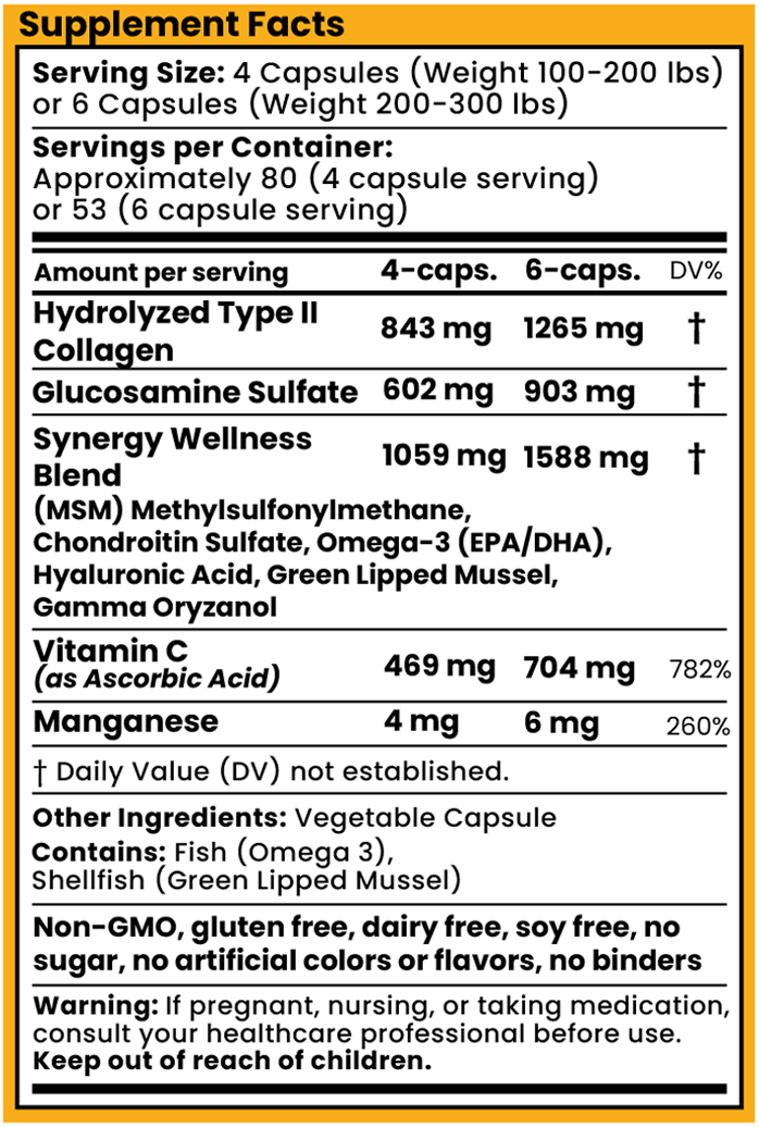 OptiWize Collagen +Plus Human Supplement for Joint Health